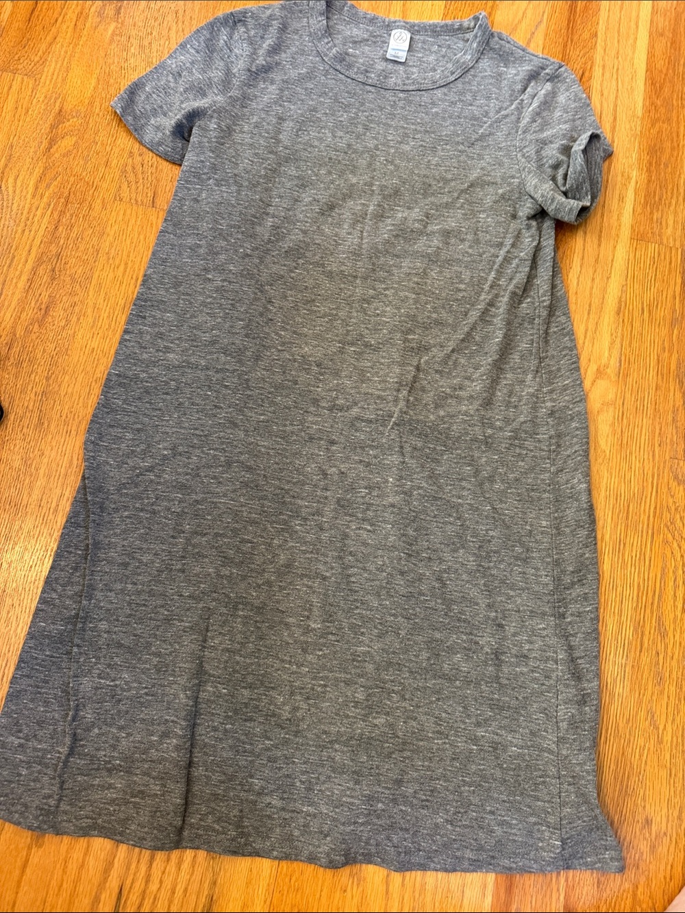 Alternative Heather Gray Girls' T-Shirt Dress